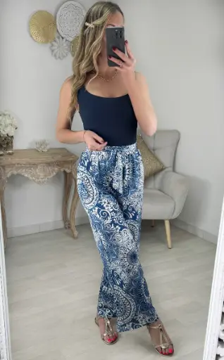 PANTALON FLUIDE COLORE